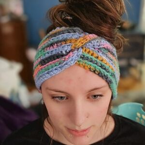 Colorful crochet Headband
